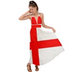 Bologna Flag Backless Maxi Beach Dress