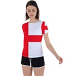 Bologna Flag Back Circle Cutout Sports Tee