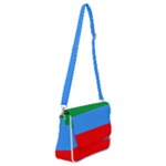Dagestan Flag Shoulder Bag with Back Zipper
