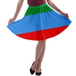 Dagestan Flag A-line Skater Skirt