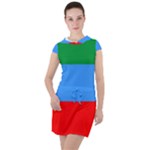 Dagestan Flag Drawstring Hooded Dress