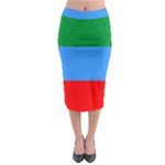 Dagestan Flag Midi Pencil Skirt