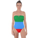 Dagestan Flag Tie Back One Piece Swimsuit