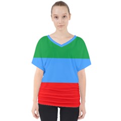 V-Neck Dolman Drape Top 