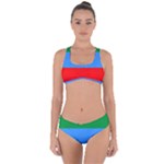 Dagestan Flag Criss Cross Bikini Set