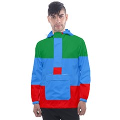 Men s Front Pocket Pullover Windbreaker 