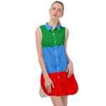 Dagestan Flag Sleeveless Shirt Dress