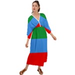 Dagestan Flag Grecian Style  Maxi Dress