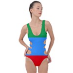 Dagestan Flag Side Cut Out Swimsuit