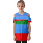 Dagestan Flag Fold Over Open Sleeve Top