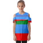 Dagestan Flag Fold Over Open Sleeve Top