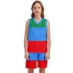 Dagestan Flag Kids  Basketball Mesh Set