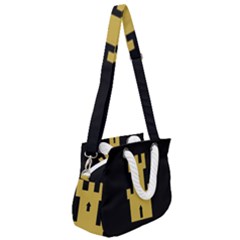Rope Handles Shoulder Strap Bag 