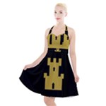 Finnmark Flag Halter Party Swing Dress 