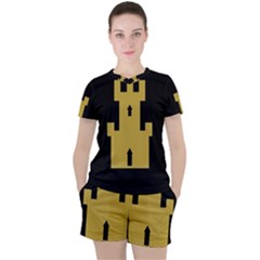 Women s Mesh T-Shirt and Shorts Set 