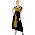 Finnmark Flag Button Up Short Sleeve Maxi Dress