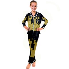 Kids  Satin Long Sleeve Pajamas Set 