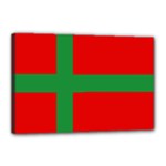 Bornholm Denmark Flag Canvas 18  x 12  (Stretched)