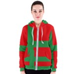 Bornholm Denmark Flag Women s Zipper Hoodie