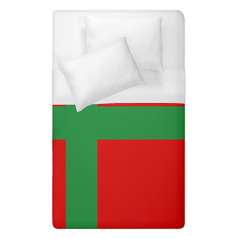 Bornholm Denmark Flag Duvet Cover (Single Size) from UrbanLoad.com