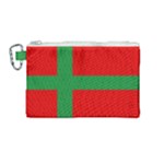 Bornholm Denmark Flag Canvas Cosmetic Bag (Medium)