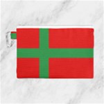 Bornholm Denmark Flag Canvas Cosmetic Bag (Large)