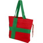 Bornholm Denmark Flag Drawstring Tote Bag