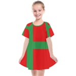 Bornholm Denmark Flag Kids  Smock Dress