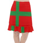 Bornholm Denmark Flag Fishtail Chiffon Skirt