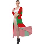 Bornholm Denmark Flag Maxi Chiffon Beach Wrap