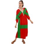 Bornholm Denmark Flag Grecian Style  Maxi Dress