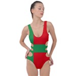 Bornholm Denmark Flag Side Cut Out Swimsuit