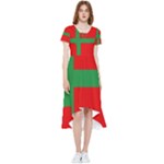 Bornholm Denmark Flag High Low Boho Dress