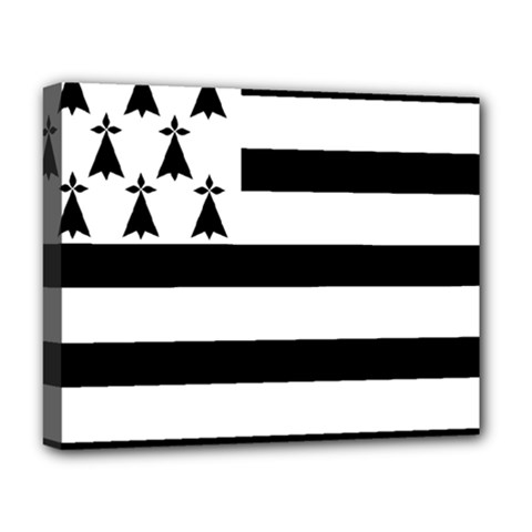 Brittany Flag Deluxe Canvas 20  x 16  (Stretched) from UrbanLoad.com