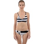 Brittany Flag Wrap Around Bikini Set