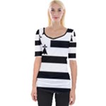 Brittany Flag Wide Neckline Tee