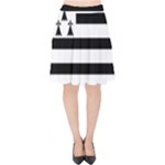 Brittany Flag Velvet High Waist Skirt