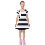 Brittany Flag Kids  Short Sleeve Velvet Dress