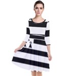 Brittany Flag Quarter Sleeve Waist Band Dress