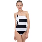 Brittany Flag Classic One Shoulder Swimsuit