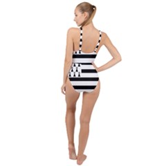 High Neck One Piece Swimsuit 