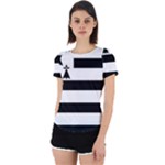 Brittany Flag Back Cut Out Sport Tee