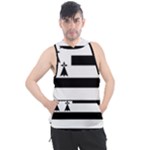 Brittany Flag Men s Sleeveless Hoodie