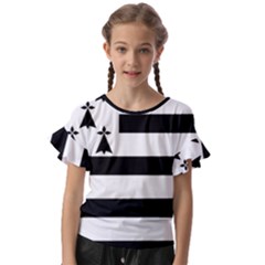 Kids  Cut Out Flutter Sleeves 