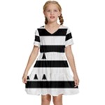 Brittany Flag Kids  Short Sleeve Tiered Mini Dress