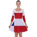 Banskobystricky Flag Quarter Sleeve Skater Dress