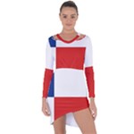 Banskobystricky Flag Asymmetric Cut-Out Shift Dress