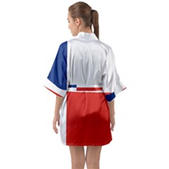 Half Sleeve Satin Kimono  