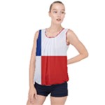 Banskobystricky Flag Bubble Hem Chiffon Tank Top