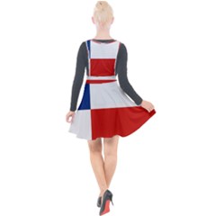 Plunge Pinafore Velour Dress 